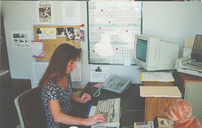 Woman Working in a Office