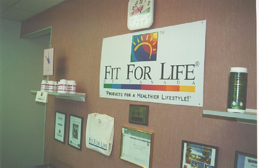 Fit For Life Logo on the Wall